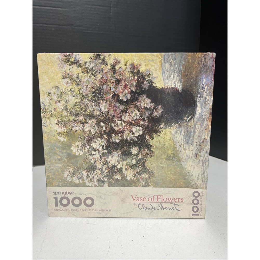 NEW Springbok Vase Of Flowers Claude Monet Puzzle 1000 pc